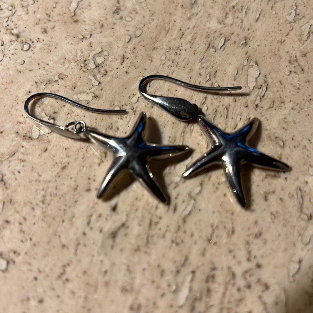 Milor Italy stainlesss steel starfish earrings